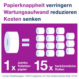 Toiletpapier Tork Jumbo Wit T1, Advanced, 2 lagen, 6 × 380 M, 472118