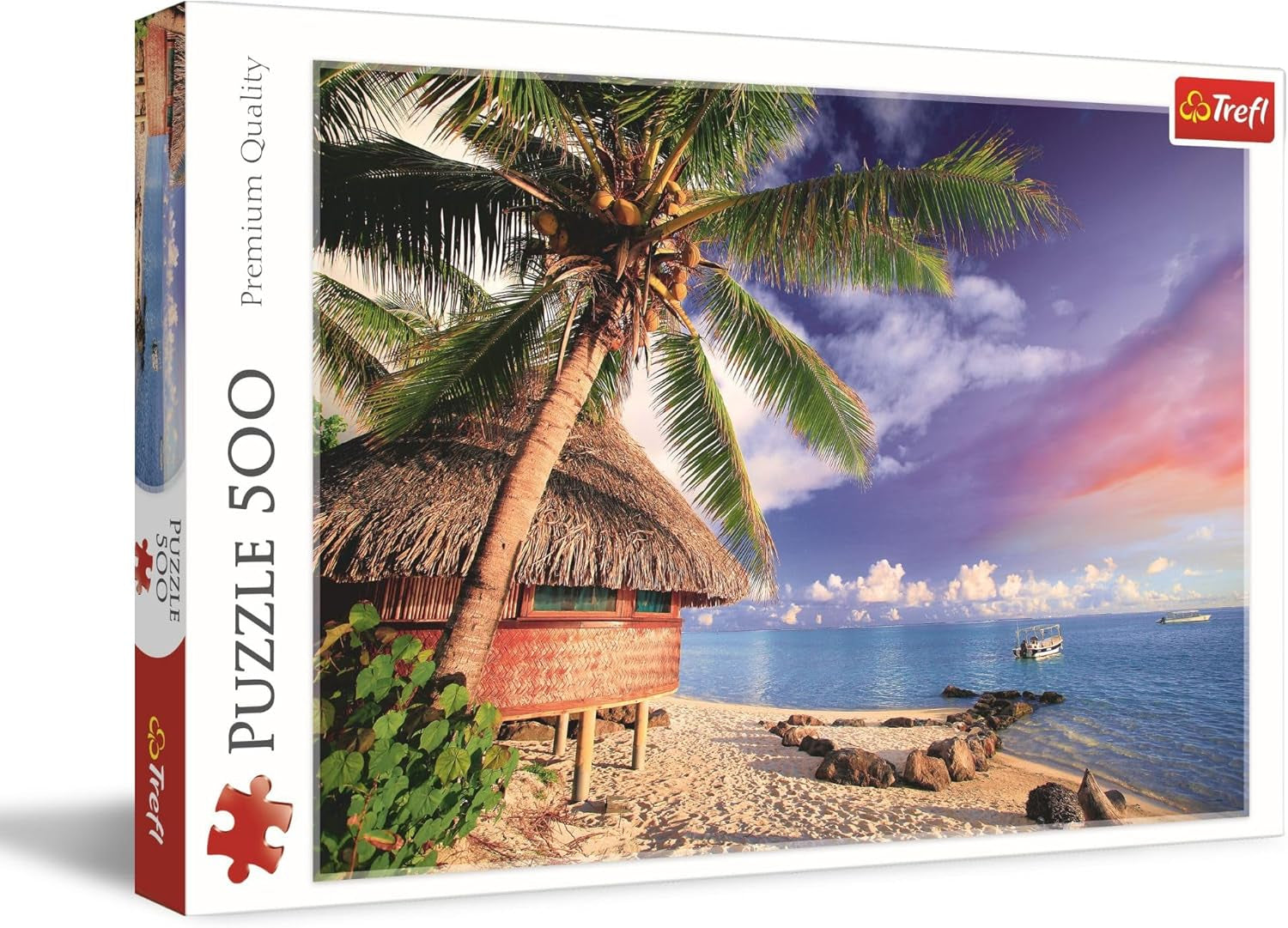 Trefl - Bora-Bora-eiland - puzzel van 500 stukjes - DIY-vakantieweergavepuzzel Creatief entertainment Leuke klassieke puzzel voor volwassenen en kinderen 10+ puzzel Naty Shop Standaardtitel