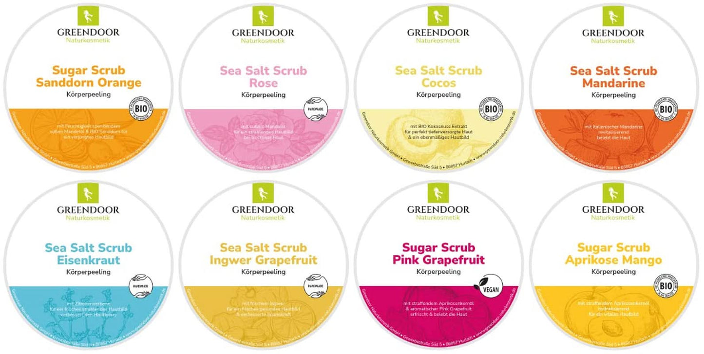 GREENDOOR Body Scrub, Veganistisch, Citroengeur, 280 g Cosmetica en Schoonheid Naty Shop