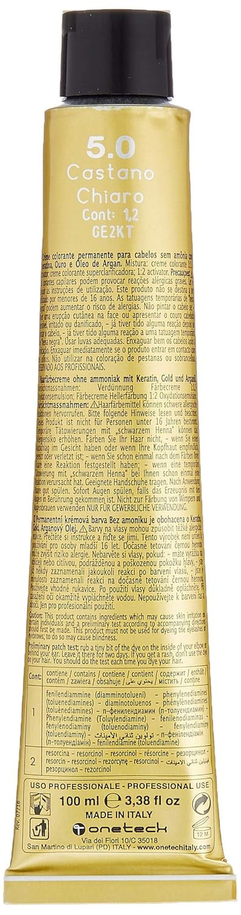 Fanola Oro Therapy Color Keratin 5.0 100ml Haarverf Naty Shop