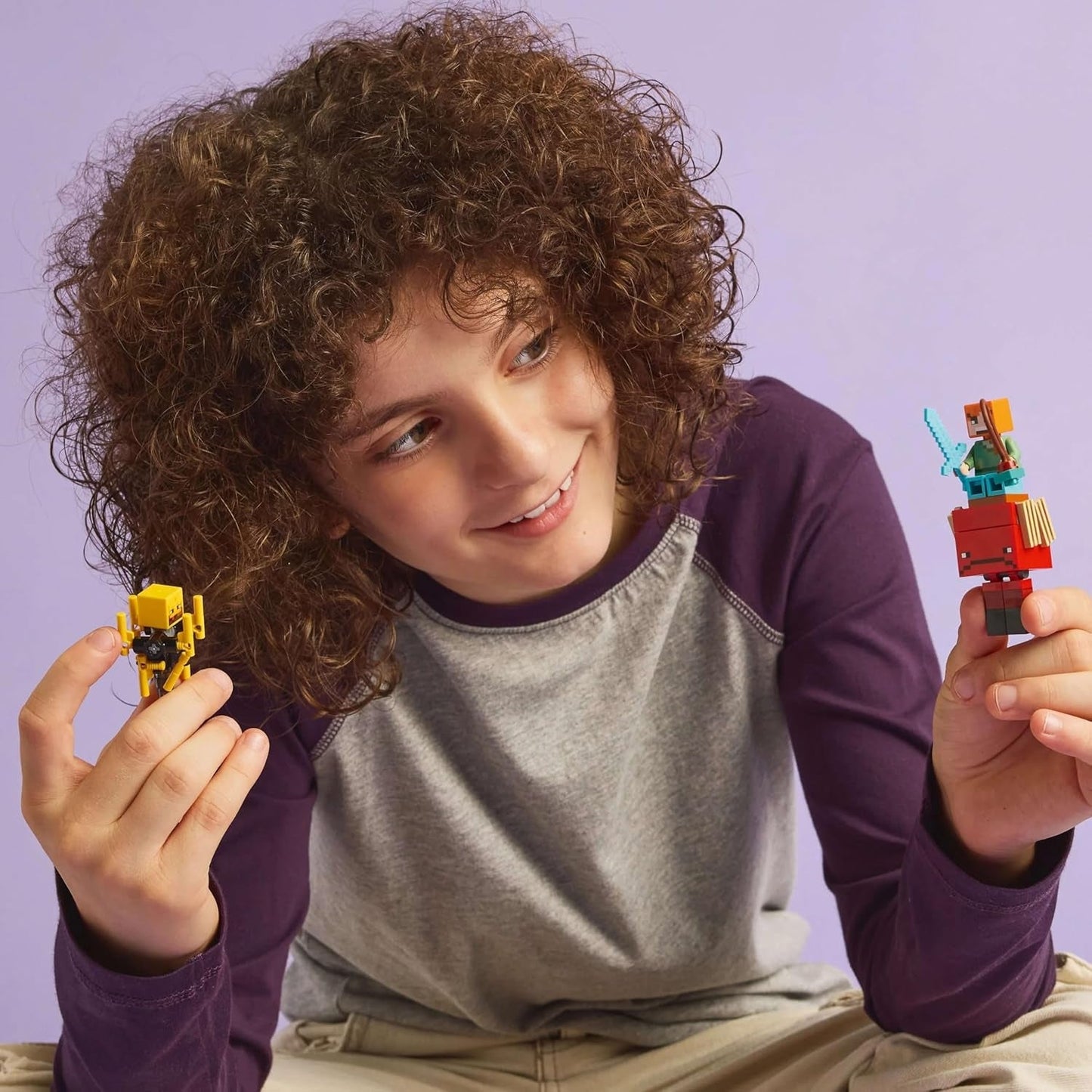 LEGO Minecraft Lava Duel of the Deep, speelgoed voor videogamefans, fort met minifiguren waaronder Alex, Skeleton Wither, Lohe en Strider, cadeau voor meisjes en jongens vanaf 6 jaar 21266 Bouwsets Beuche in LEGO-Store