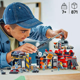 LEGO City schroothoop met auto's - speelgoed met schrootpers en kraan, 2 speelgoedauto's, 4 werkende minifiguren en kantoorgebouw - verjaardagscadeaus voor jongens en meisjes vanaf 8 jaar 60472 Besuche den LEGO-Store bouwsets