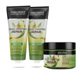 John Frieda - Deep Cleanse & Repair Mask/treatment - Inhoud: 250 ml - Met hennepzaadolie + voedende avocado - Kalmerend haarmasker voor beschadigd haar Naty Shop haarmasker