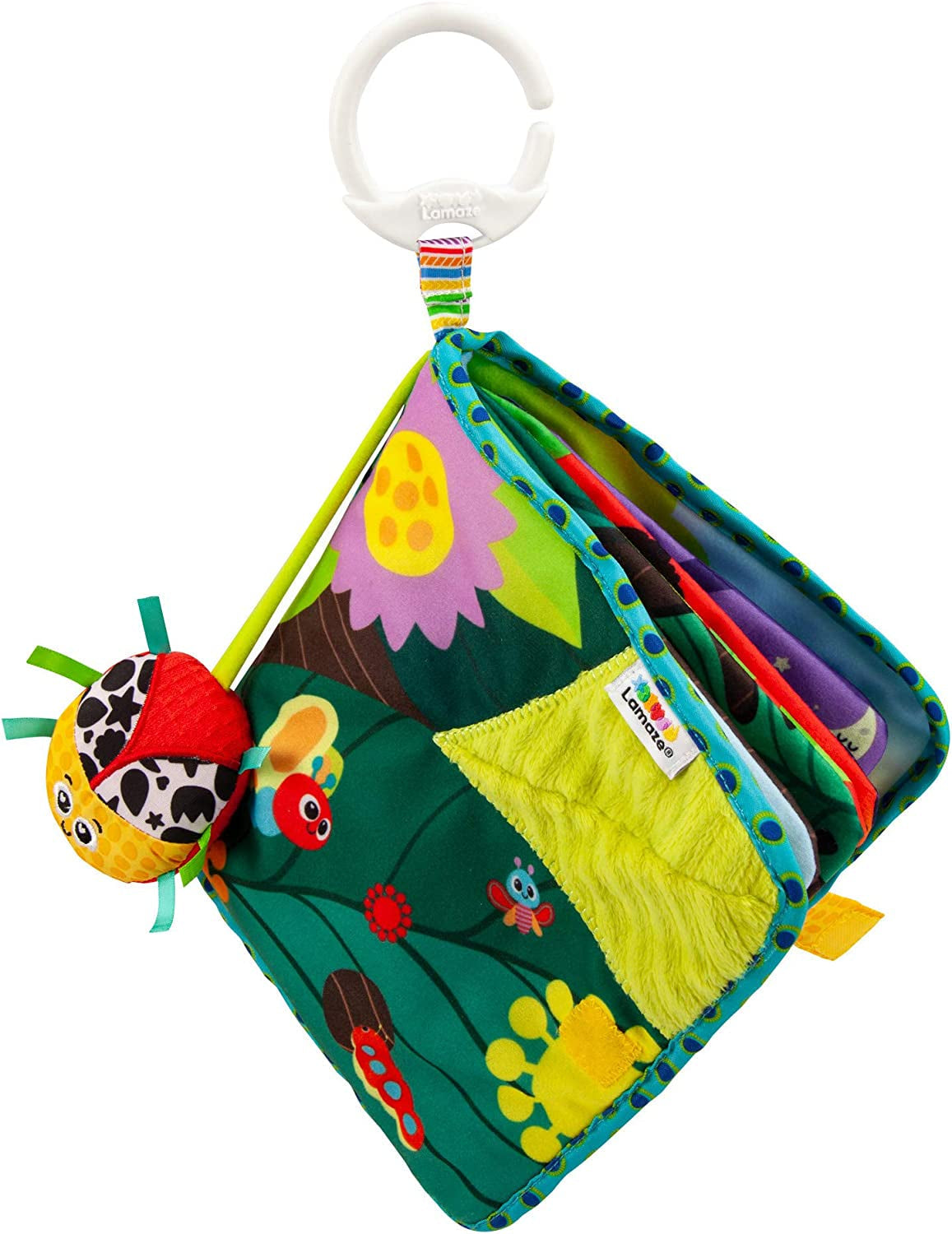 Lamaze Kleurrijke Caterpillar Journey, speelgoed voor pasgeborenen, zintuiglijk babyspeelgoed met kleuren en geluiden, ontwikkelingsspeelgoed voor jongens en meisjes van 6 maanden, L27463 Babyspeelgoed Naty Shop Small Scarab Soft Book