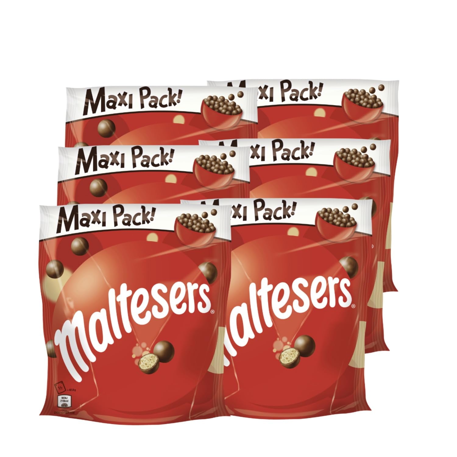 Maltesers, chocoladeballetjes met een knapperige en lichte kern, luchtig, chocoladesnack, 1 pakje (1 x 300 g)