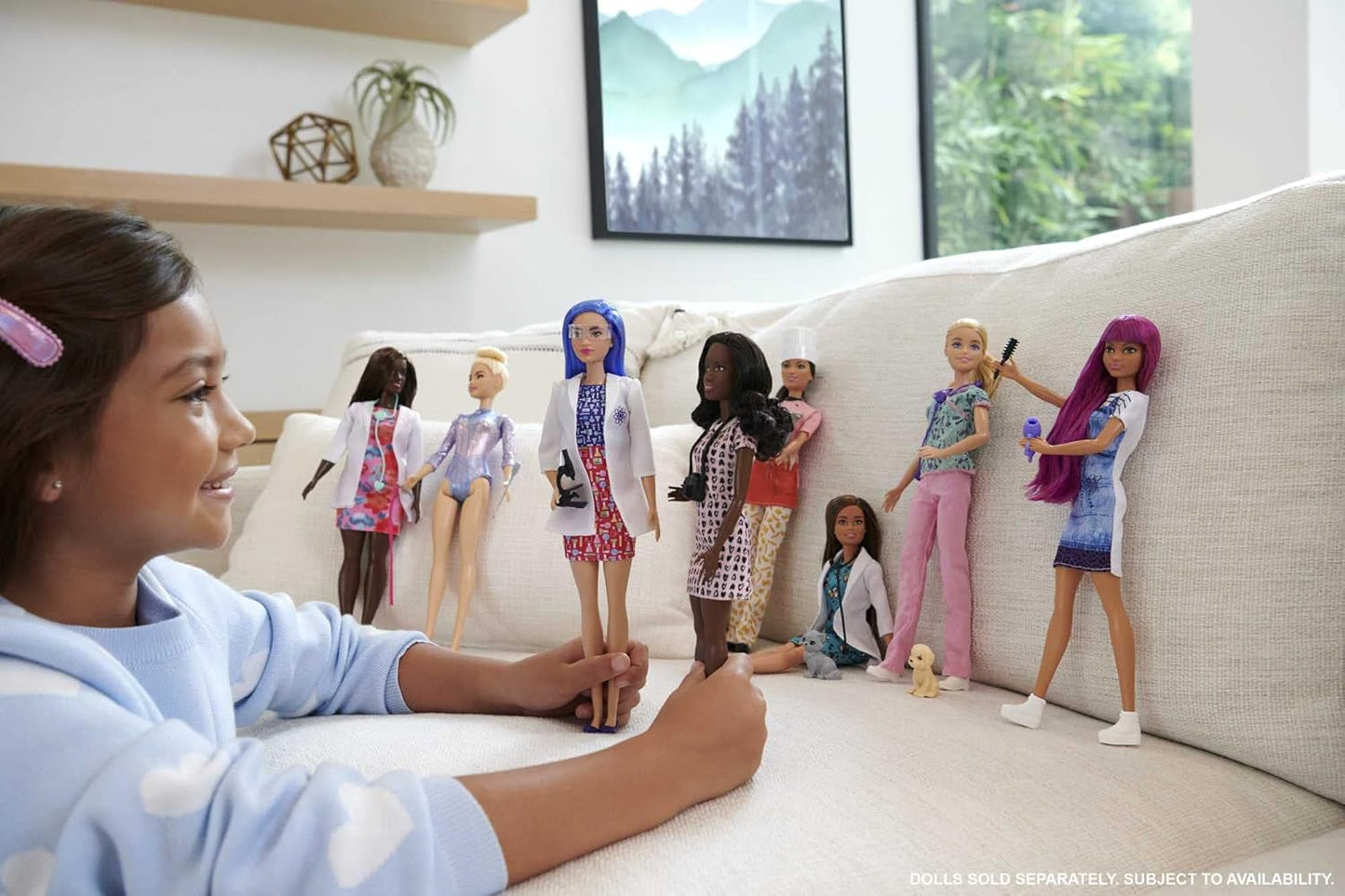 GTW39 Barbiepop - Verpleegster (ca. 30 cm) met bedrukte top en roze broek, witte schoenen en stethoscoop, geweldig cadeau voor kinderen vanaf 3 jaar