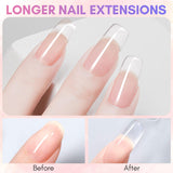 Makartt Poly Nail Extension Gel - 50 ML Extension Builder Acryl Poly Nägel Aufbaugel Extender Gel voor gelnagels voor nagelverlängerung, nagelstärkung, Nail Art Decoratie (transparant)