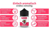 Twizzy, intense frambozensmaak, 60 milliliter Arome Naty Shop
