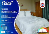 COLAS NORMAND Thermoregulerend dekbed, Cool In, Gematigd, 140 X 200 Cm, Sweat, Optimale ventilatie, 100% percal, Fresh Feel, Frans, 53130255, Wit Dekbedden en dekbedden Naty Shop
