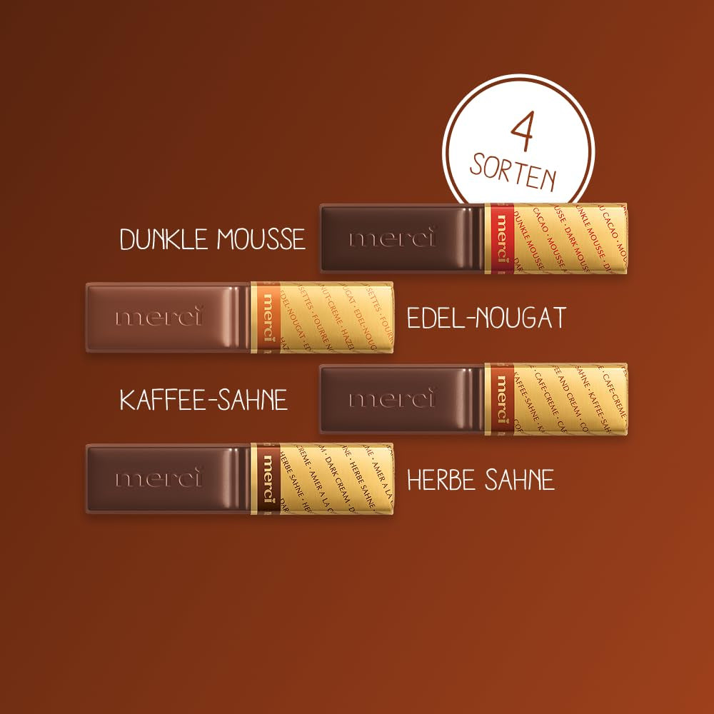 Finest Selection variant pure chocolade – 6 x 250g – Verfijnde specialiteiten van pure chocolade – Gevulde en ongevulde pralines