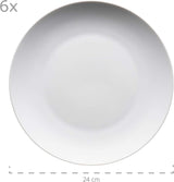 Mäser Barca servies voor 6 personen, set van 12, porselein, wit