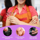240 stuks nagellijmpads, kunstnagelkleefvel, 10 vellen transparant ademend superkleverige dubbelzijdige stickers (geljelly) voor manicure en kunstnagels, inclusief manicureset