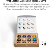 Espressomachine met Nespresso Krups Vertuo Pop capsules, inhoud: 560 ml, automatische capsuleherkenning, one-touch systeem, 4 kopgroottes, verkorte opwarmtijd, duurzaam, Aqua Mint, XN9204