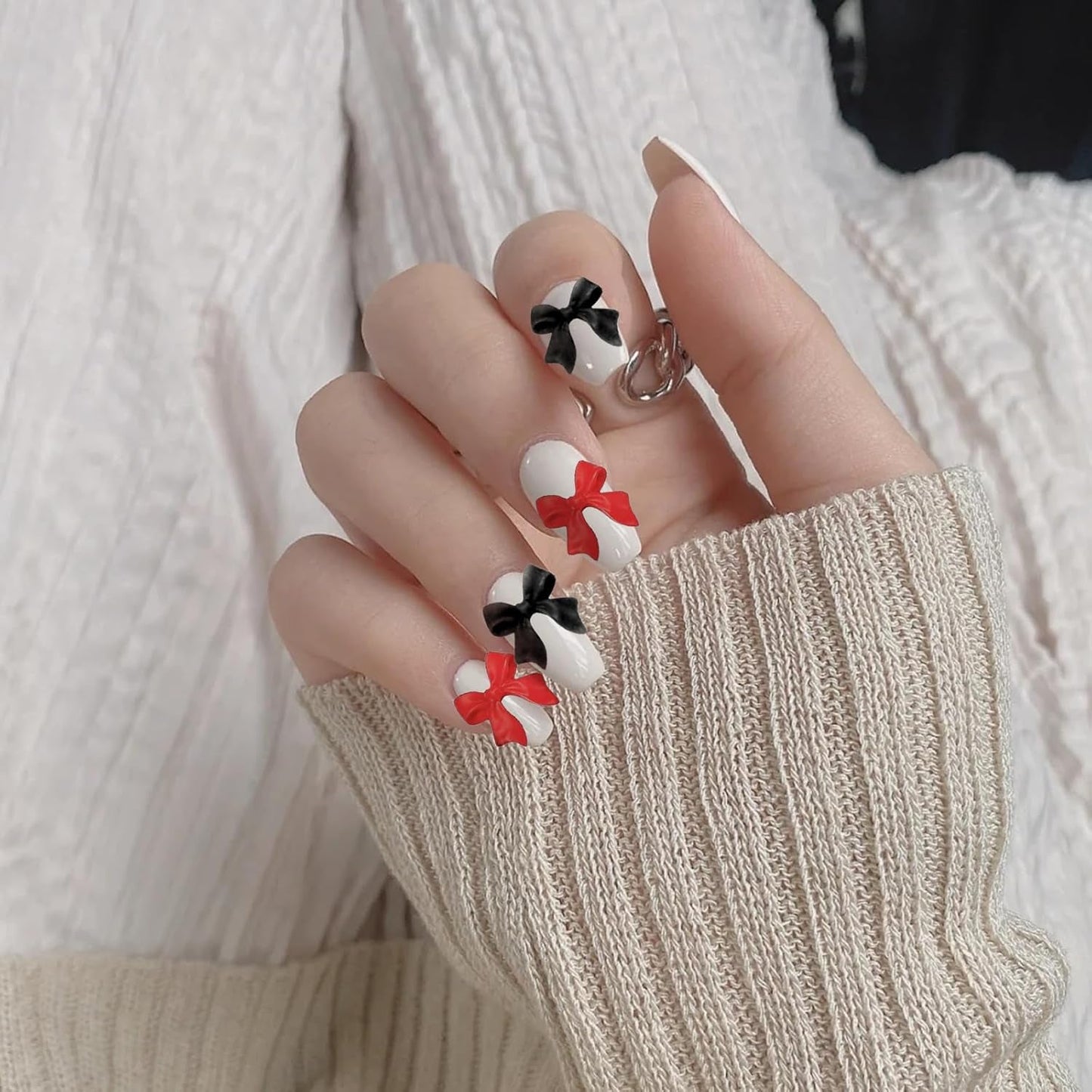 500 stuks 3D-nagelbedel Schleifen Charms Nägel Nail Art Charms Schleife Nagel Charms Nägel Nail Art Schleifen Nageldekorationen Mit Aufnahmewerkzeug Für Frauen en Mädchen Nagel-Diy-Zubehör