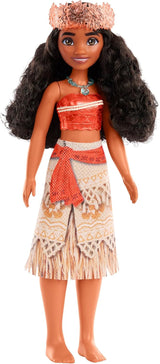 Mattel DISNEY Moana - Gelede modepop met glitteroutfit, afneembare hoofdband en ketting, voor kinderen vanaf 3 jaar, HPG68