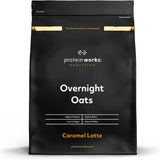 Overnight-havermout met proteïne | Pure chocolade en framboos | Eiwitrijk ontbijt | Suikerarme Snack | Havermout met lage GI | 500g