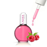LALILL Nagelriemolie 75Ml - Himbeere Nagelpflegeöl - Nagelöl Pflege Für Nägel Nagelhaut - SPA Maniküre Naildesign Hände - Veganistisch - Met pipet