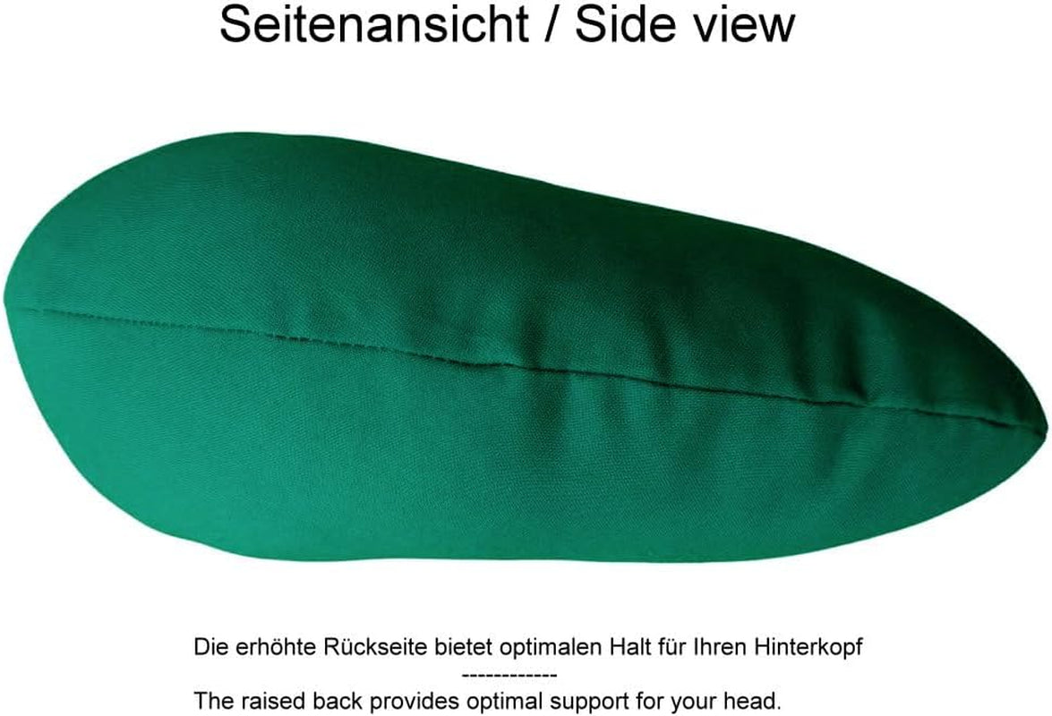 Lemos Home Nekkussen met microvezelvulling, neksteunkussen, comfortabel reiskussen voor vliegtuig, auto, kantoor, ideaal voor kamperen, vakanties en reisgadgets (Mintgroen)