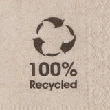 Biologische milieuvriendelijke servetten gemaakt van gerecycled papier I Papieren servetten van hoge kwaliteit 10 x 10 cm I Cocktailservetten van 100 stuks Ongebleekt Biologisch afbreekbaar Composteerbaar