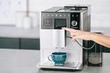 Melitta CI Touch - Volautomatische espressomachine met melksysteem, espressomachine met geïntegreerde koffiemolen en melkopschuimer, b.v. voor espresso of cappuccino, zilver