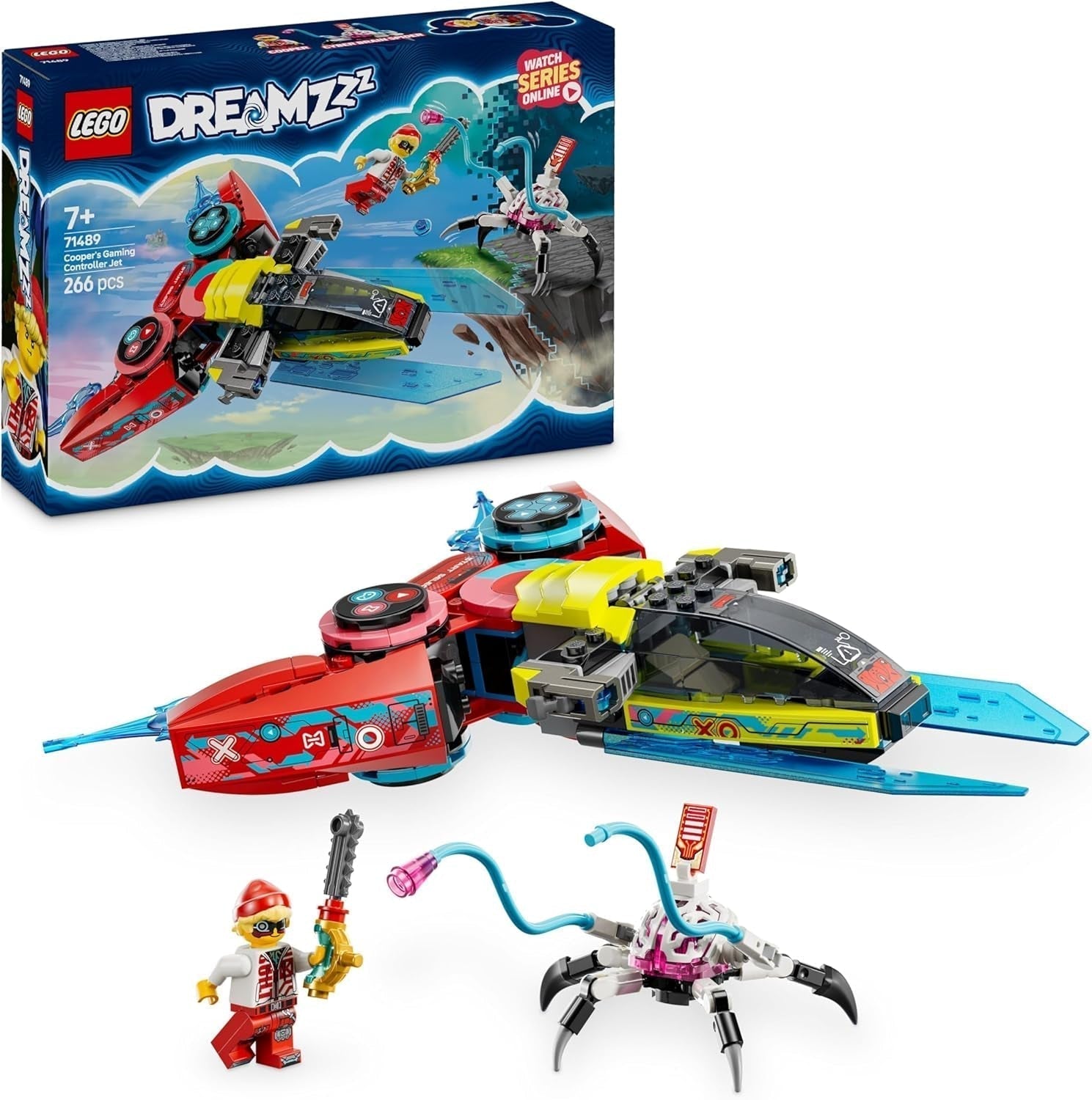 LEGO Dreamzzz Coopers Vliegende videogamecontroller Fantastisch speelgoed 2 in 1 Spider Minifiguur Videogameset Cadeau voor meisjes en jongens vanaf 7 jaar oud 71489 Bouwsets Bekijk de LEGO-Store standaardtitel