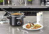 Slowcooker Crockpot, uitneembare keramische kom, eenvoudig schoon te maken, 2,4 liter (1-2 personen) Slowcooker Naty Shop
