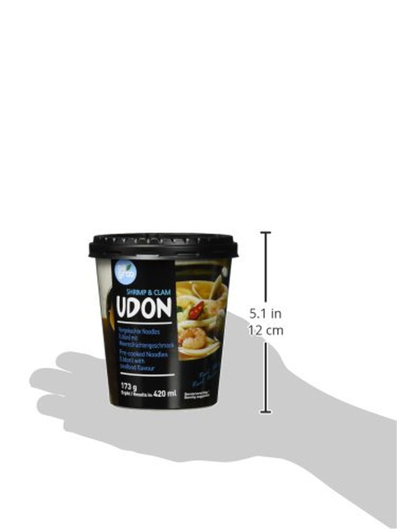Allgroo Udon Cup Instant Noodles - Smaakvolle Pittige Zeevruchten Udon Soep - Snelle Bereiding (1 x 173g)