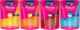 Vitakraft Poésie Classique, kattennatvoer, kattenvoer in saus, met kip, met kalkoen, met rundvlees, met zalm, zonder toegevoegde suiker en granen (1 pakje van 12 x 85 g)