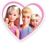 Simba 105733673 - Steffi Love Happy Family, zwangere pop, Kevin, Evi en baby met kinderwagen, 11 stuks, accessoires, 30 cm, vanaf 3 jaar