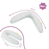 Badabulle Voedingskussen en zacht zwangerschapskussen, 150 cm, inclusief hoes, ergonomische vorm Accessoires Voeding en borstvoeding Bebe Naty Shop