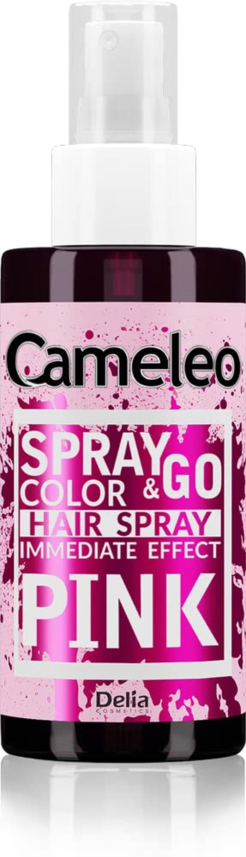 Cameleo - Spray & Go - haarverfspray - paars - voor blond, platinablond en grijs haar - eenvoudig sprayen en gaan - semi-permanent - direct resultaat - carnavalshaarverfspray - 150 ml Naty Shop Roze Haarverf 150 Ml (1 pakje)