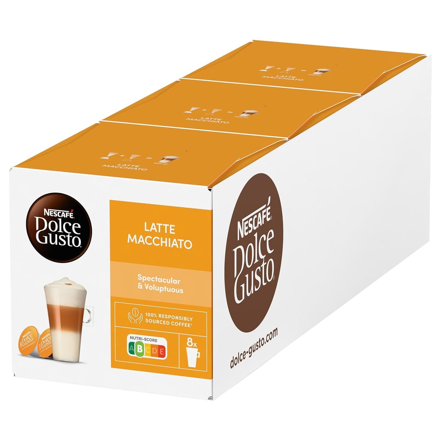 NESCAFÉ DOLCE GUSTO Latte Macchiato Kaffeekapseln 6er-pakket (6 x 16 Kapseln)