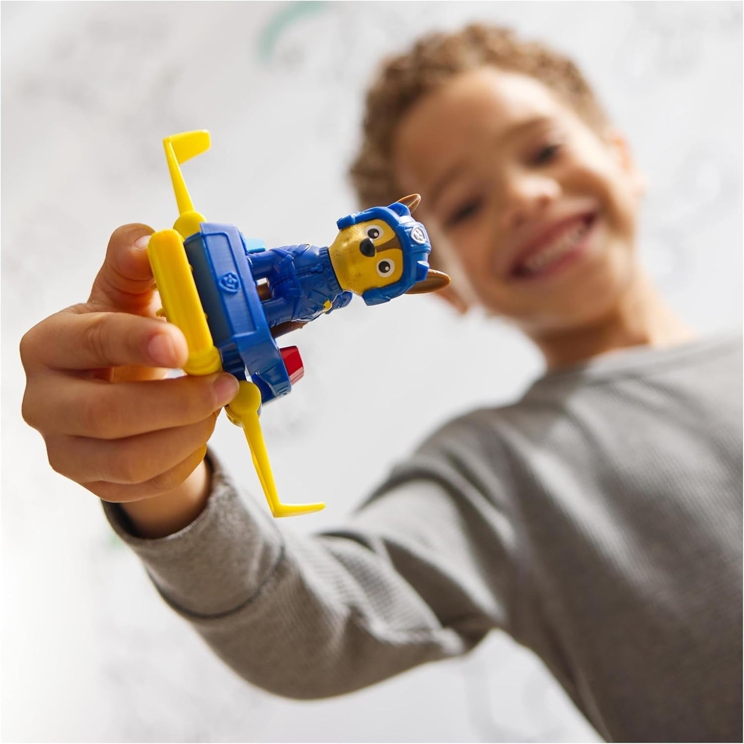 PAW PATROL Chase Action Pup Mini Reddingsvliegtuig Speelset met opvouwbare vleugels Speelgoed voor kinderen van 3 jaar oud Actiefiguren Naty Shop