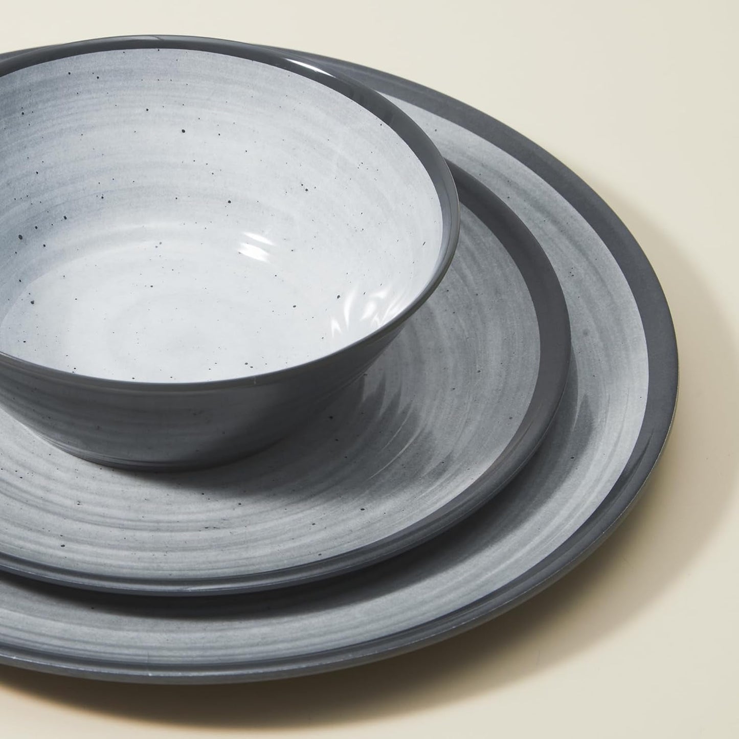 Melamine bestekset 24-delig 4-persoons campingbordenset - bestek voor buiten en binnen