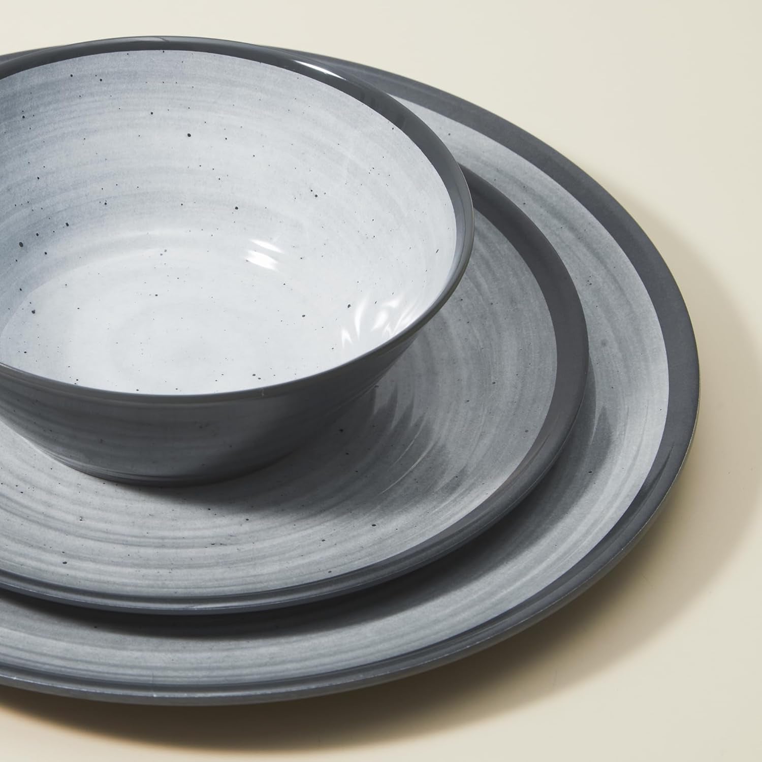 Melamine bestekset 24-delig 4-persoons campingbordenset - bestek voor buiten en binnen