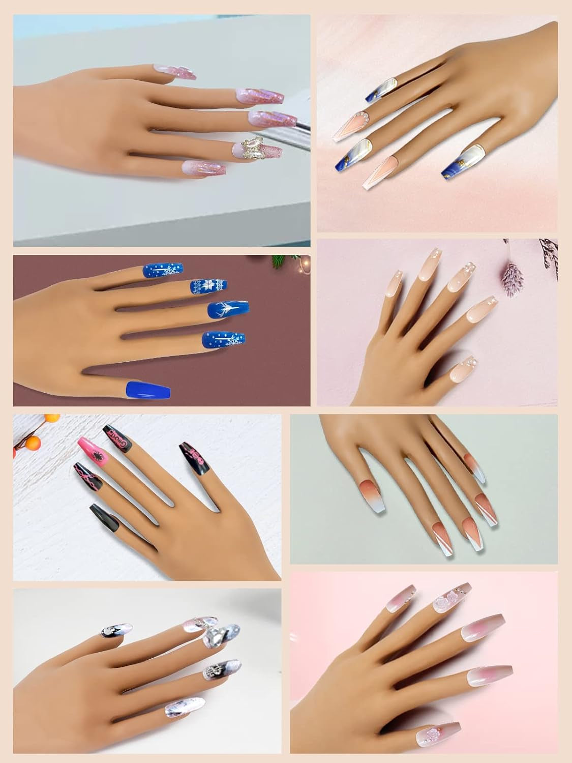 200 stuks transparante vervangende nageltips: acryl nageltips voor handoefeningen voor nagelontwerp