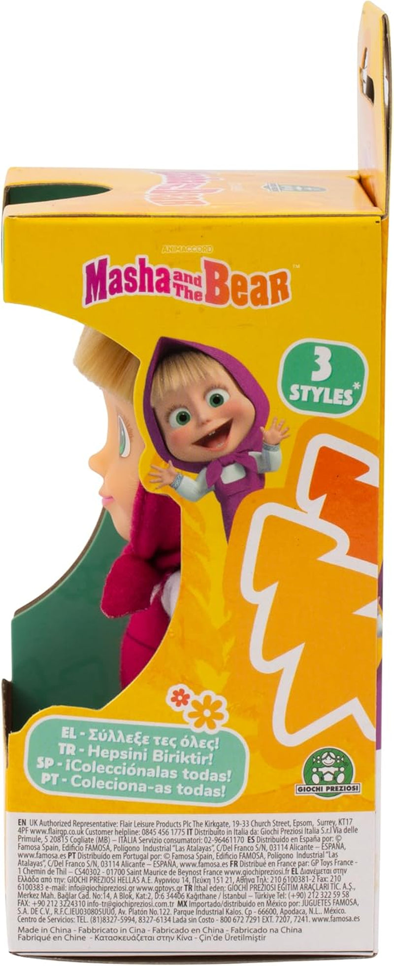 Masha en Michka pop, verzamelbaar zomeroutfitmodel van 12 cm voor 3 jaar en ouder MHA001