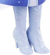 Mattel Disney prinses Elsa-pop, ijskoningin-pop in reispak, gekamd blond haar, mobiel, uitschuifbare rok en laarzen, Disney-cadeaus, 3 jaar oud speelgoed, HLW48 Naty Shop-poppen