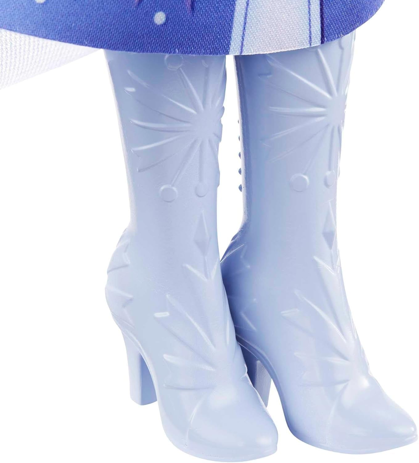 Mattel Disney prinses Elsa-pop, ijskoningin-pop in reispak, gekamd blond haar, mobiel, uitschuifbare rok en laarzen, Disney-cadeaus, 3 jaar oud speelgoed, HLW48 Naty Shop-poppen
