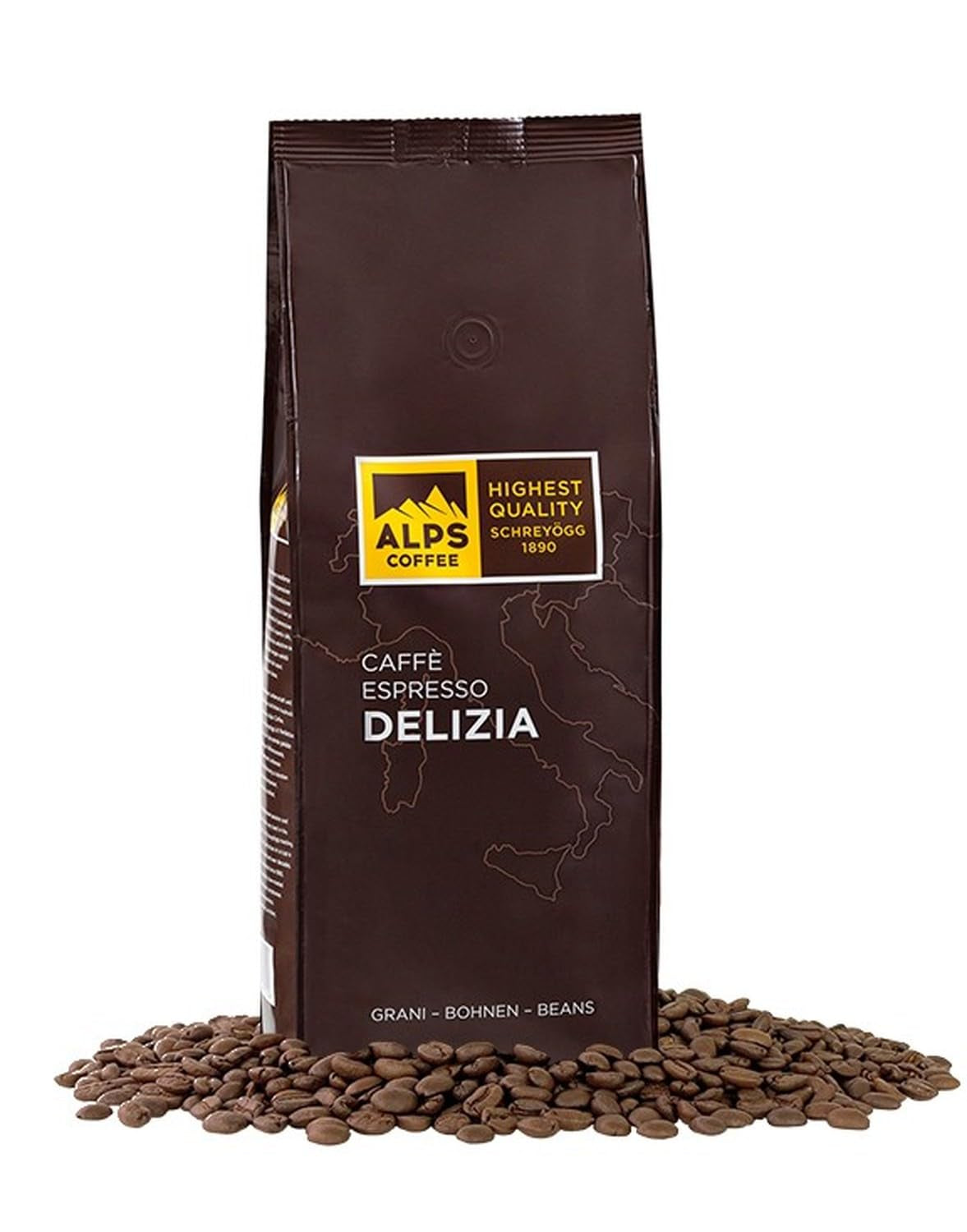 Koffie Espresso Alpen Delizia 1 kg - Bonen