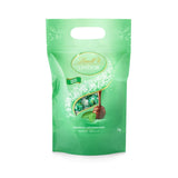 LINDOR chocoladebolletjes | Hersluitbare zak van 1 kg | ca. 80 melkchocoladebolletjes met muntvulling | Bulkverpakking & LINDOR gezouten karamelchocoladeballetjes