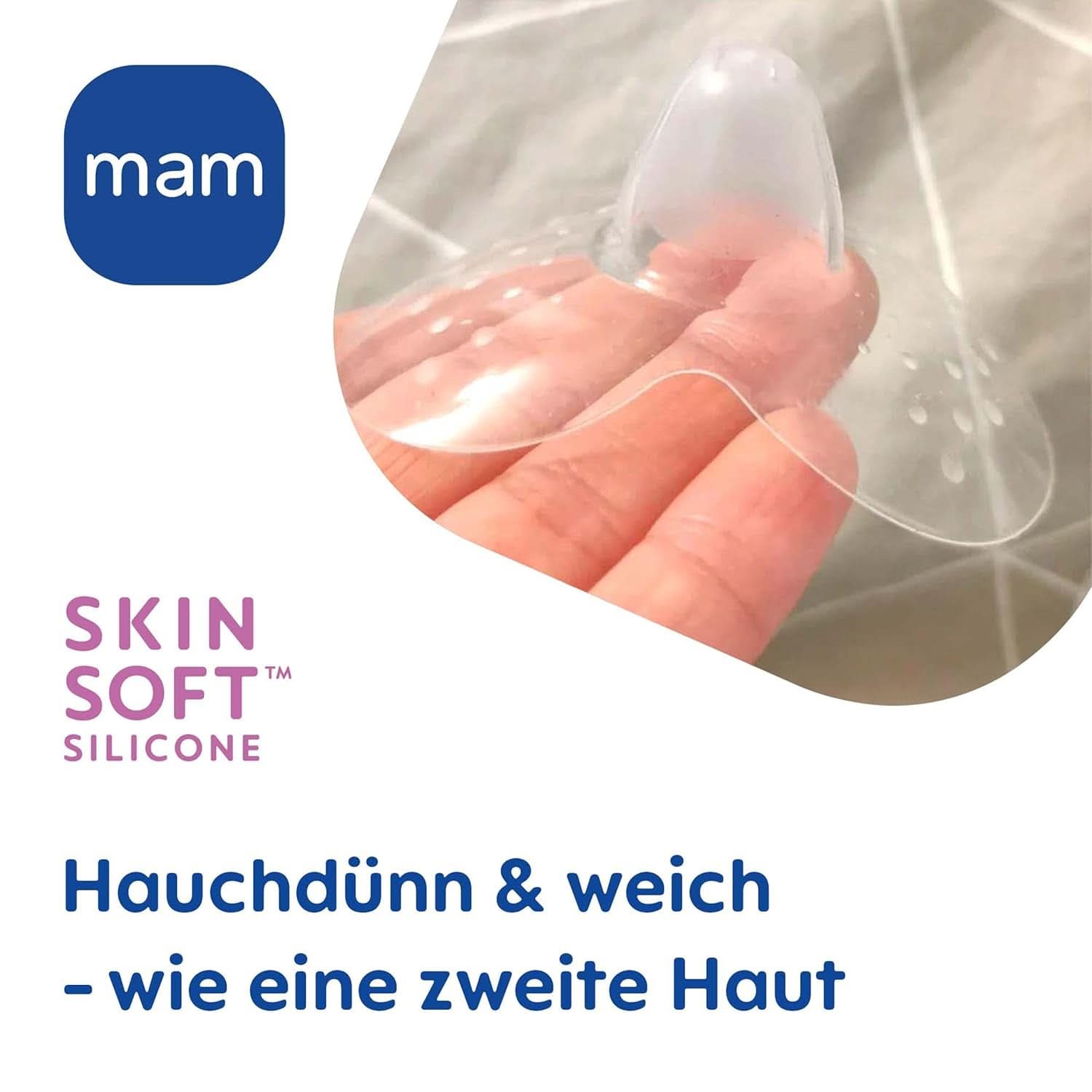 MAM Stillhütchen Größe S (Ø 17 mm) Im 2Er-Set, Extra Weiche Brusthütchen Zum Schutz Beim Stillen, Brustwarzenschutz Für Maximalen Hautkontakt Zwischen Mutter Und Kind Accessoires Voeding en borstvoeding Bebe Naty Shop