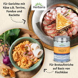 Herbaria Obazd wel! bio 90g M-Dose – Bio-Gewürzmischung bayerischen Biergartenklassiker Obazda – voor Brotaufstriche, Käsegerichte, Käsefondue – Raclette Gewürz - in nachhaltiger Aromaschutz-Dose
