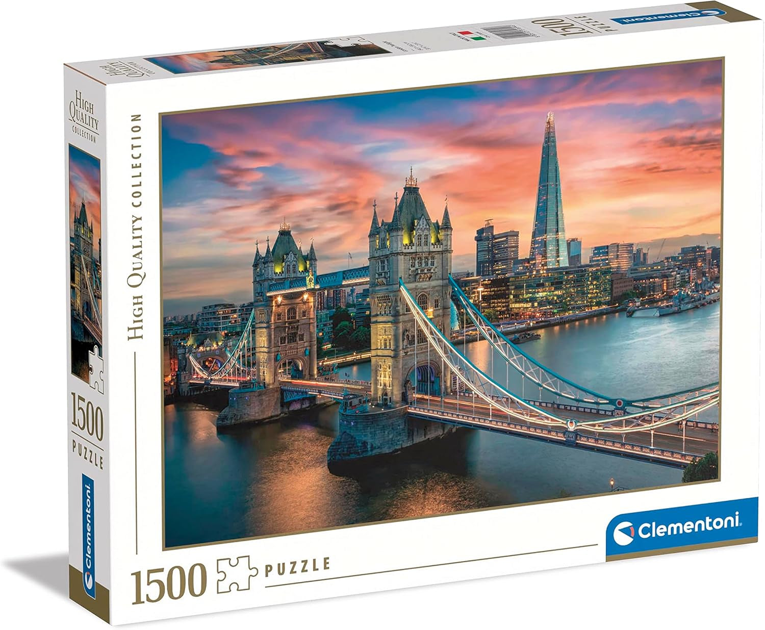 Clementoni - Collectie 31694 - London Twilight, puzzel 1500 stukjes voor volwassenen en kinderen vanaf 10 jaar, behendigheidsspel voor het hele gezin Puzzel Naty Shop Standaardtitel