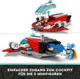 LEGO Star Wars: The Adventures of the Young Jedi Crimson Firehawk, startset voor kinderen met bouwbaar ruimteschip, speederbike en 3 figuren, cadeau voor jongens en meisjes vanaf 4 jaar 75384 Bouwsets Besuche den LEGO-Store