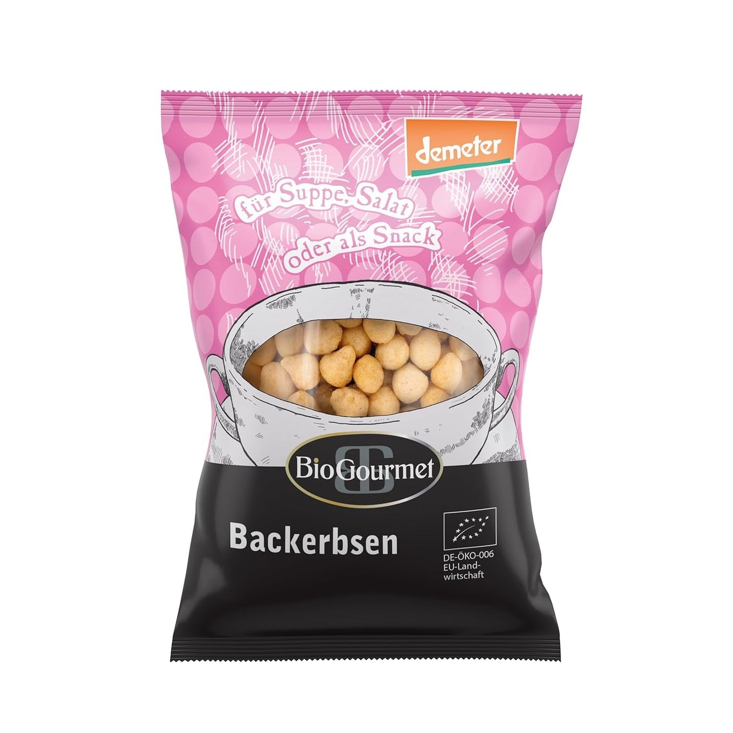 BioGourmet croutons met kruiden, voor soep, salade of als tussendoortje, biologisch, Demeter, 100g