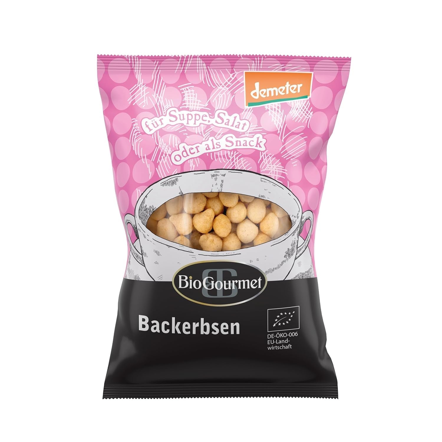 BioGourmet croutons met kruiden, voor soep, salade of als tussendoortje, biologisch, Demeter, 100g