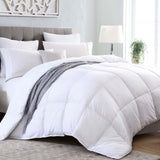 Kingsley Trend Alternatief wit donzen dekbed voor alle seizoenen, het hele seizoen, kingsize dekbed (2,6 M x 2,3 M), zacht, machinewasbare dekbedden en dekbedden Naty Shop Queen Wit