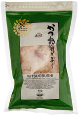 Katsuobushi Bonito Flocken – Aus 100 Prozent wortelkenem en Geräuchertem Bonito Tunfisch – Ideaal voor de Japanse keuken – 1 x 40 g