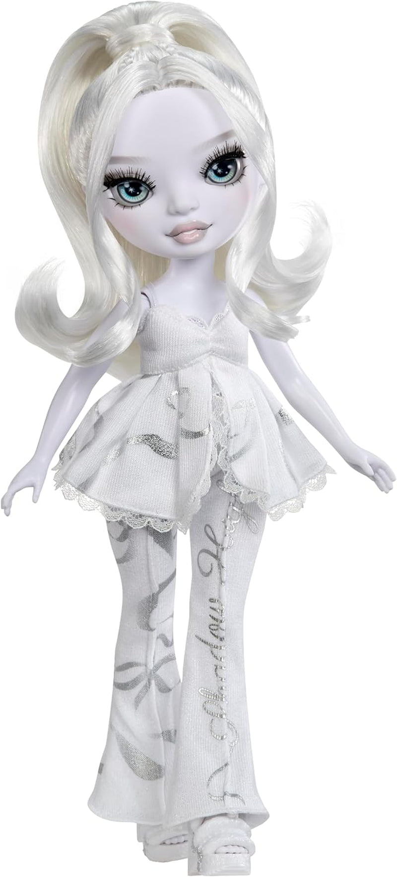 Rainbow High Shadow High Girl's Night Doll - Natasha Zima - 28 cm modepop in grijstinten, wit haar en zilveren outfit met accessoires en kam - Voor verzamelaars en kinderen vanaf 6 jaar
